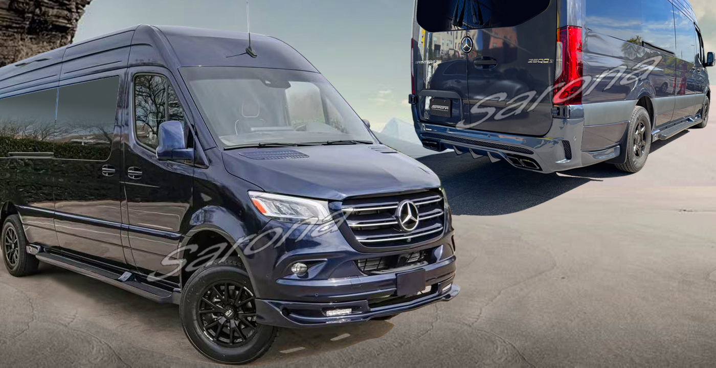 Custom Mercedes Sprinter  Long Wheel Base Body Kit (2019 - 2025) - Call for price (Part #MB-174-KT)